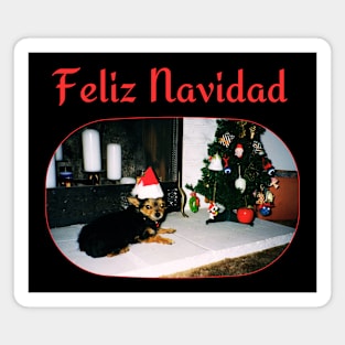 Feliz Navidad Chihuahua Magnet